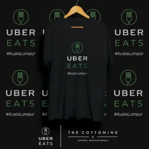 Uber Eats custom corporate shirt in Malaysia