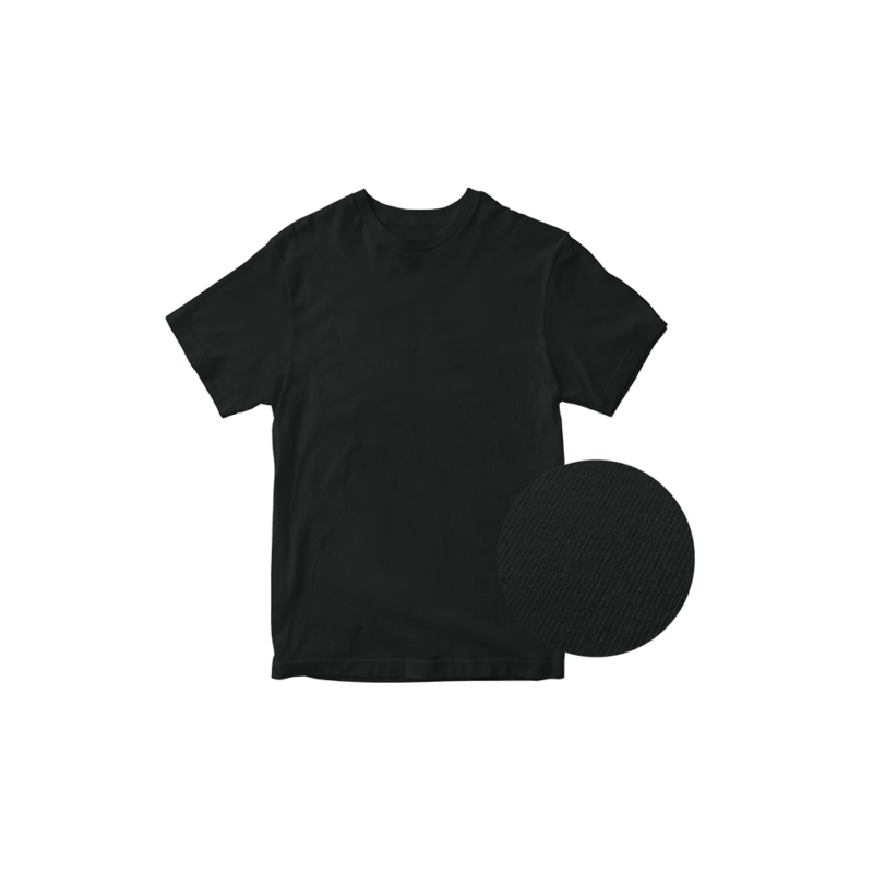 black color custom made round neck tshirt in Malaysia