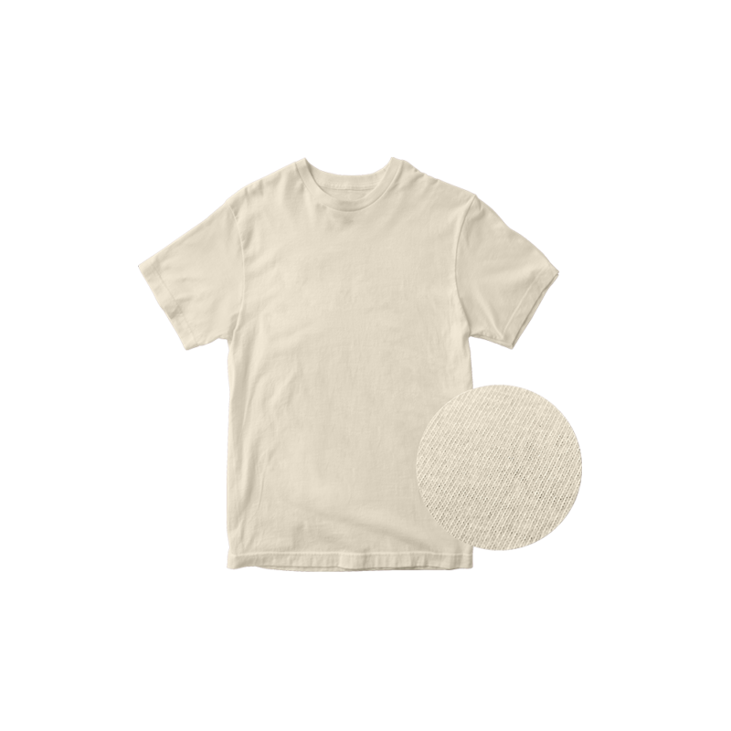 beige color custom made round neck tshirt in Malaysia